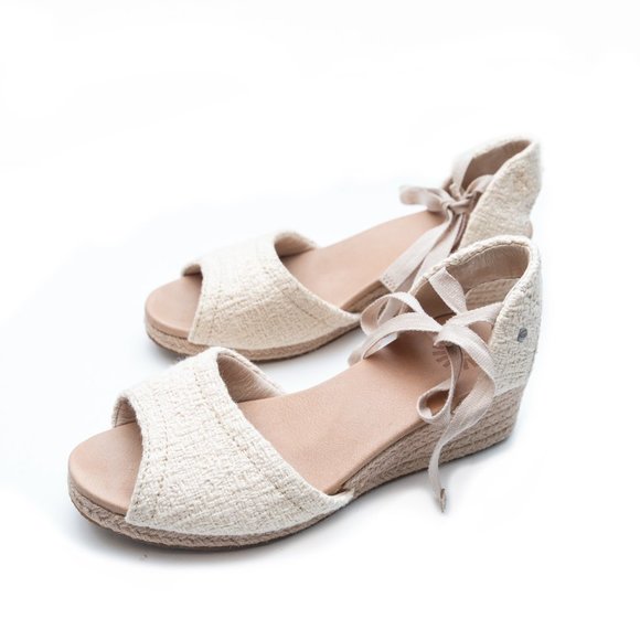 UGG Ivory Espadrille Sandals - Picture 2 of 8